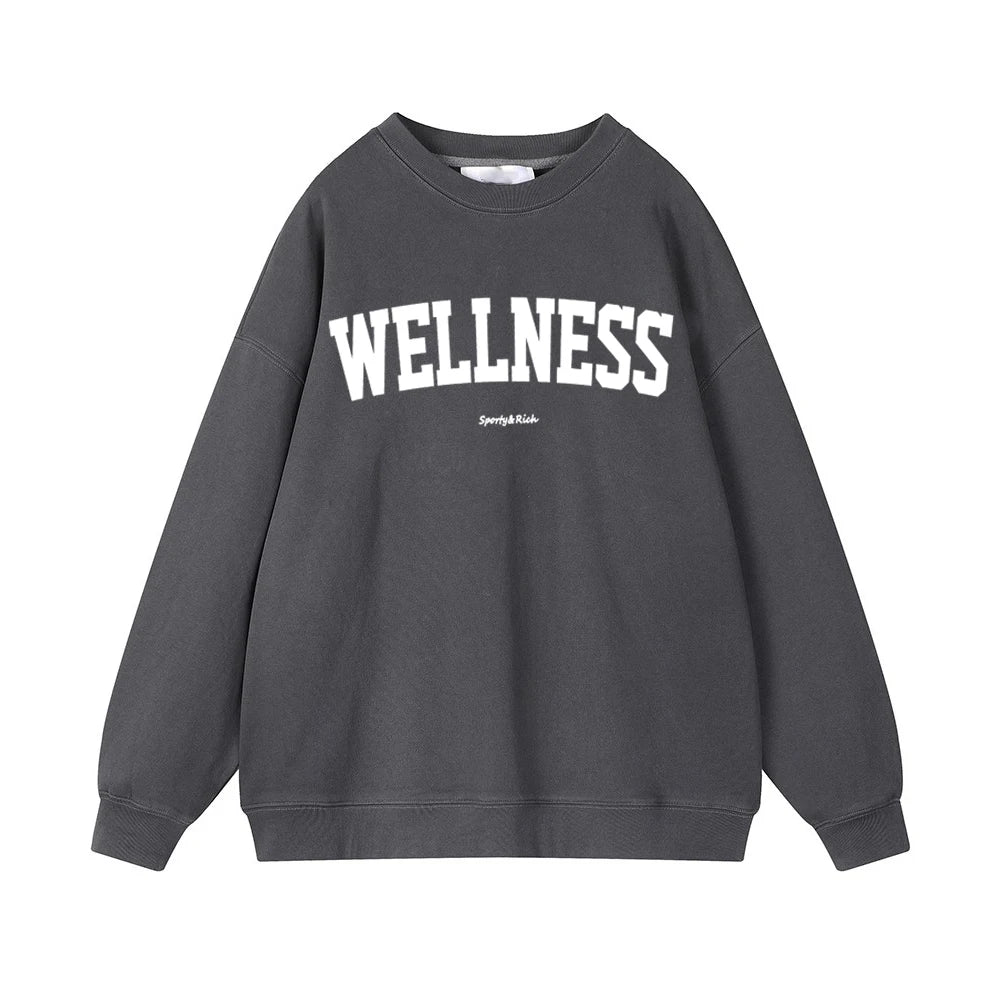 Women's Letter Print Full Sleeve Hoodie