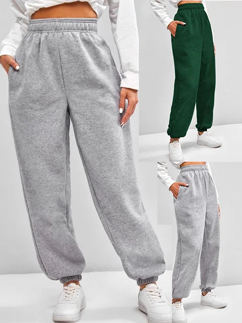 Women's High Waist Stretchy Sweatpants