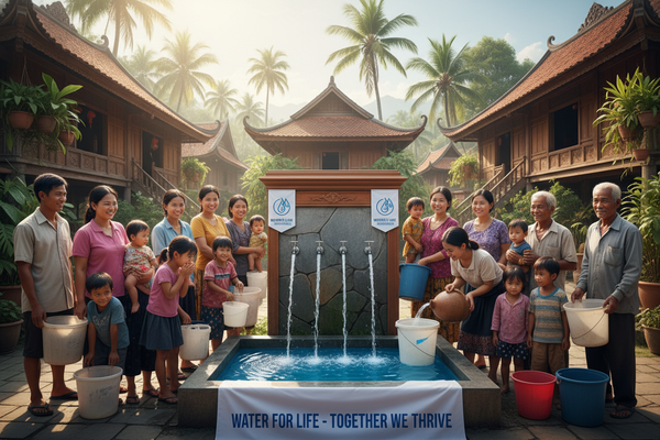 giving clean water to the less fortunate in asia